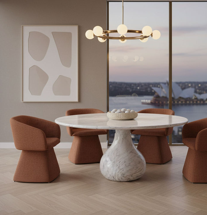 Toscana Swivel Chair Rust - Future Classics Furniture