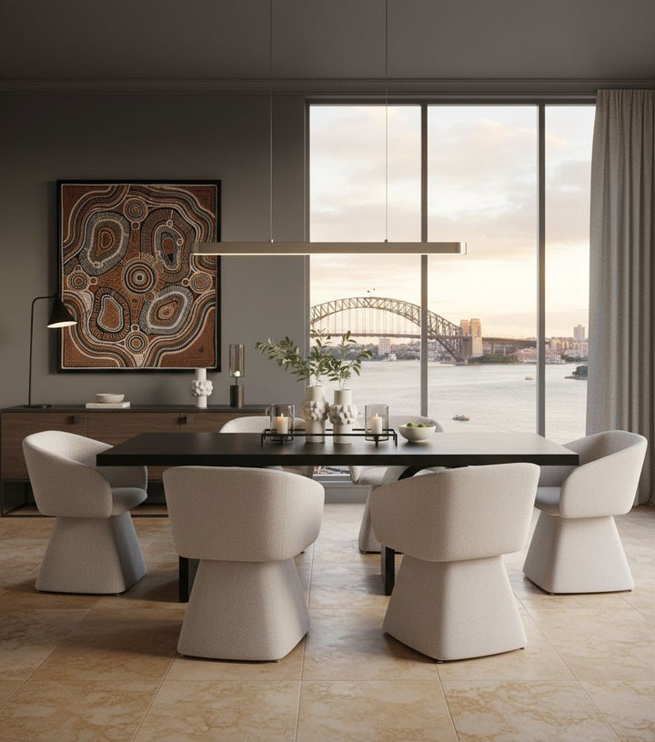 Toscana Swivel Chair Beige - Future Classics Furniture