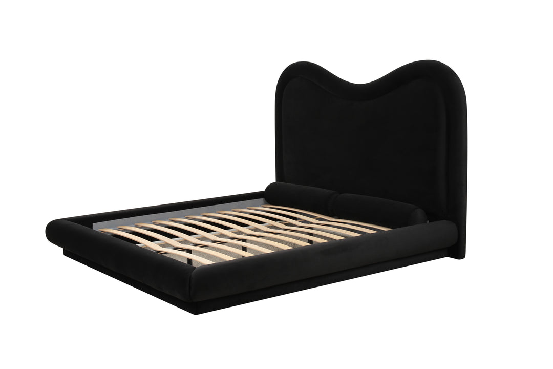 Tranquil King Bed Black Velvet - Future Classics Furniture