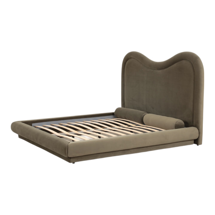 Tranquil King Bed Fern Green Velvet - Future Classics Furniture