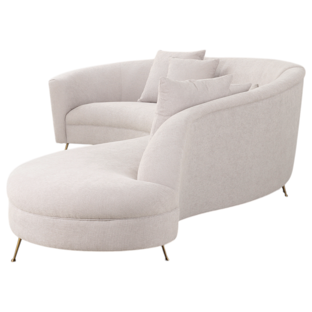 Verde Corner Sofa Beige - Future Classics Furniture