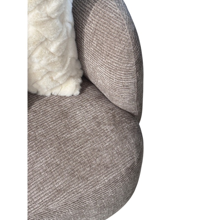 Puffy 3 Seater Sofa Textured Mushroom - Future Classics Furniture