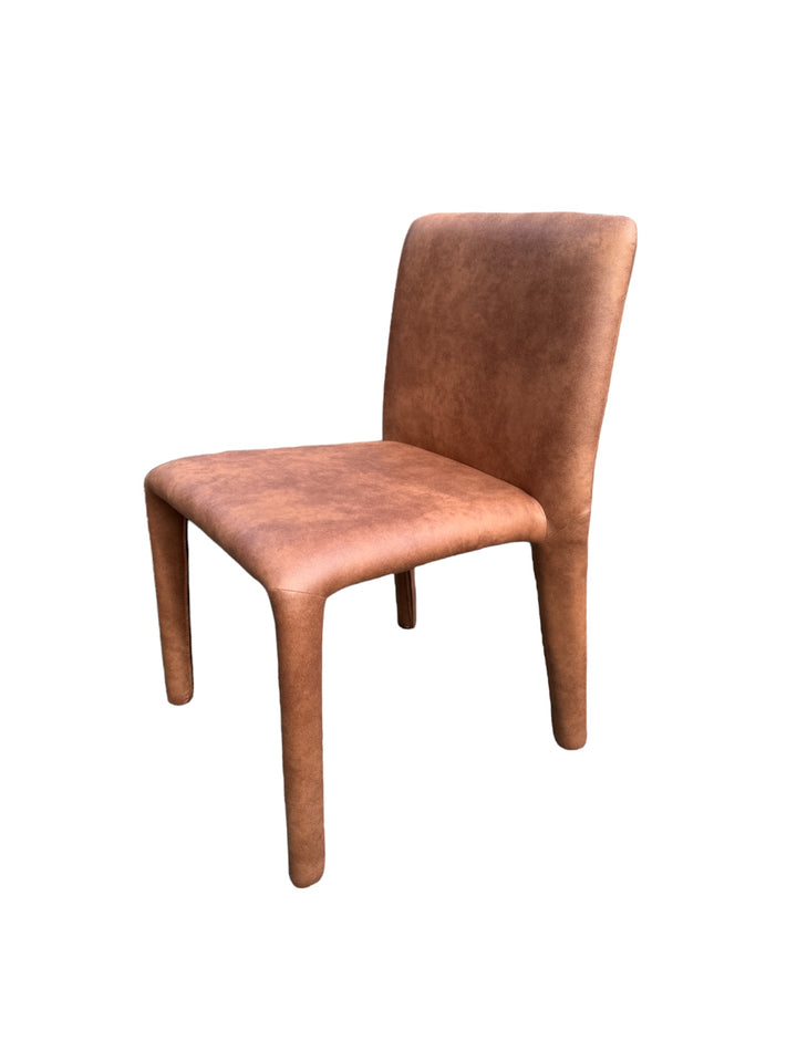 Royale Dining Chair Tan Leather Look - Future Classics Furniture