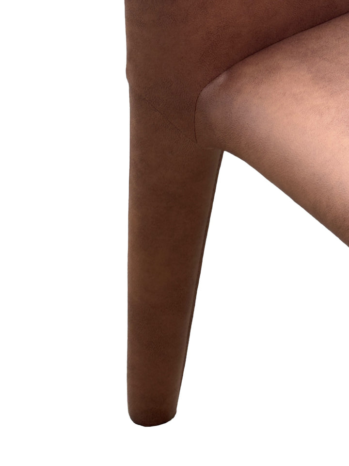 Royale Dining Chair Tan Leather Look - Future Classics Furniture