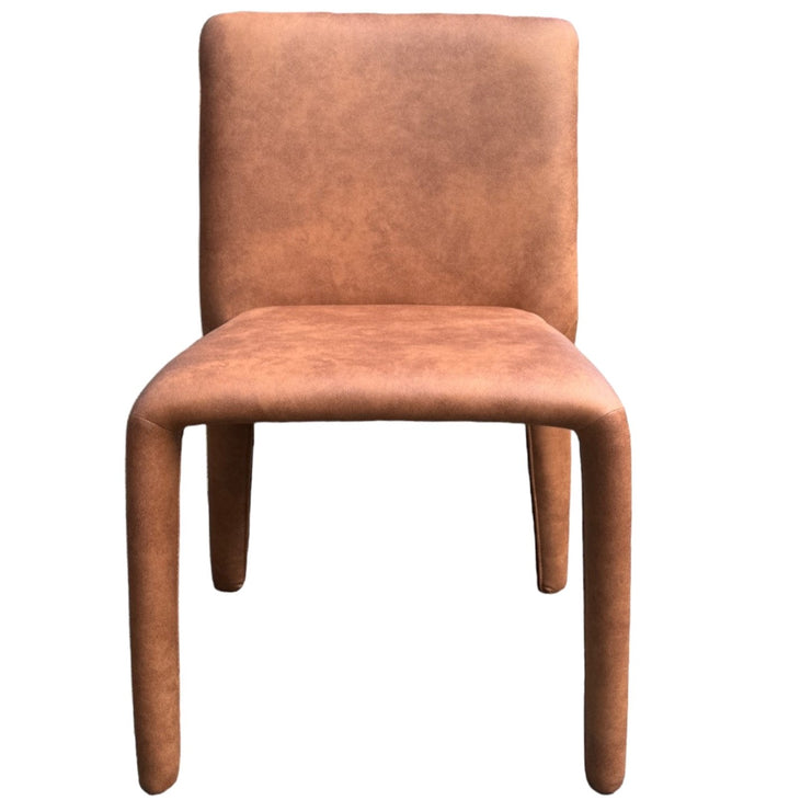 Royale Dining Chair Tan Leather Look - Future Classics Furniture
