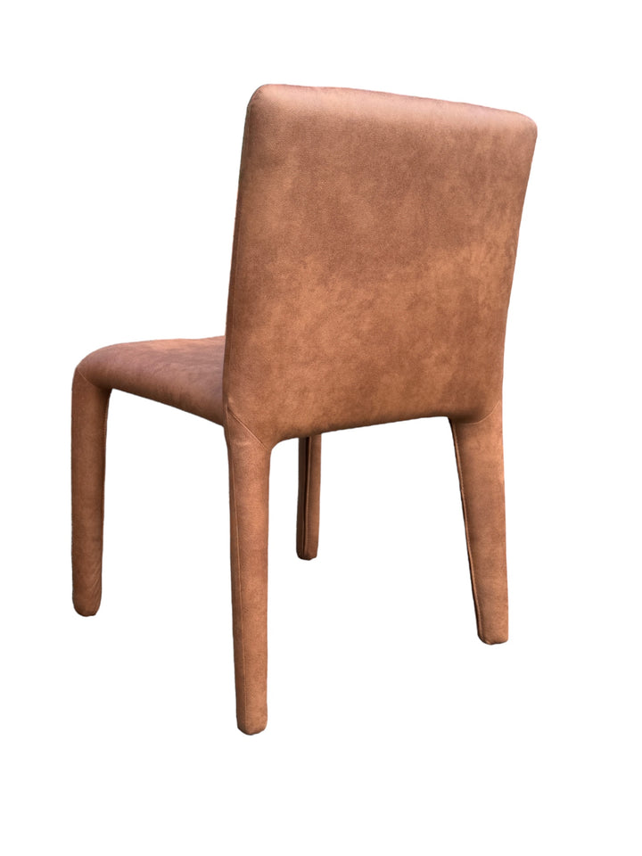 Royale Dining Chair Tan Leather Look - Future Classics Furniture