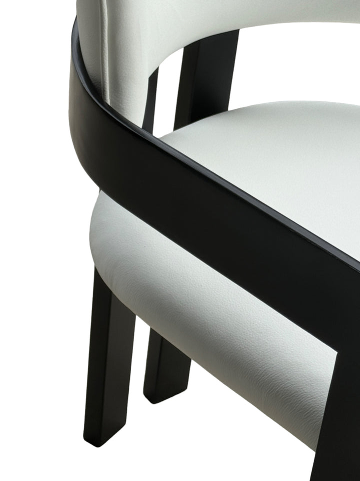 Maison Dining Chair White Leather - Future Classics Furniture