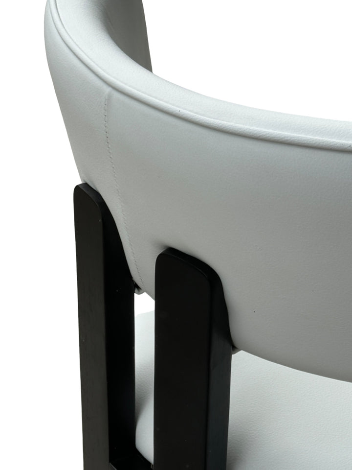 Modenese Dining Chair White Leather - Future Classics Furniture