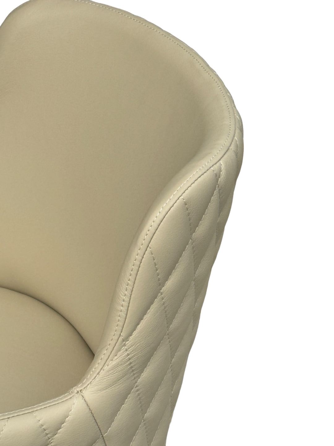 Yoshio Dining Chair Beige Leather - Future Classics Furniture