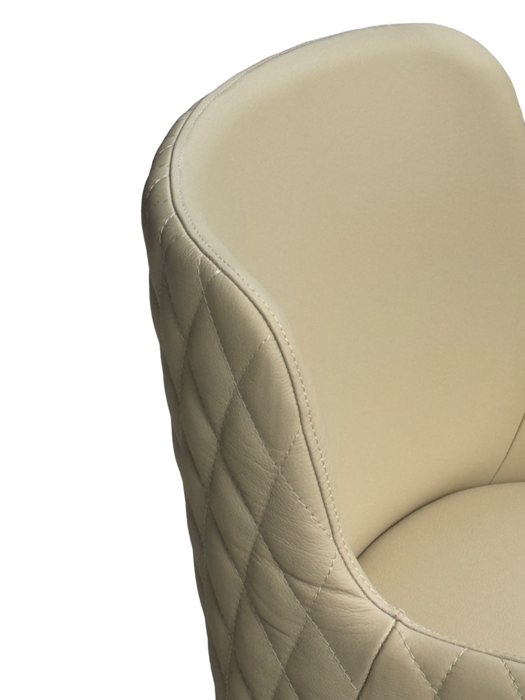 Yoshio Dining Chair Beige Leather - Future Classics Furniture