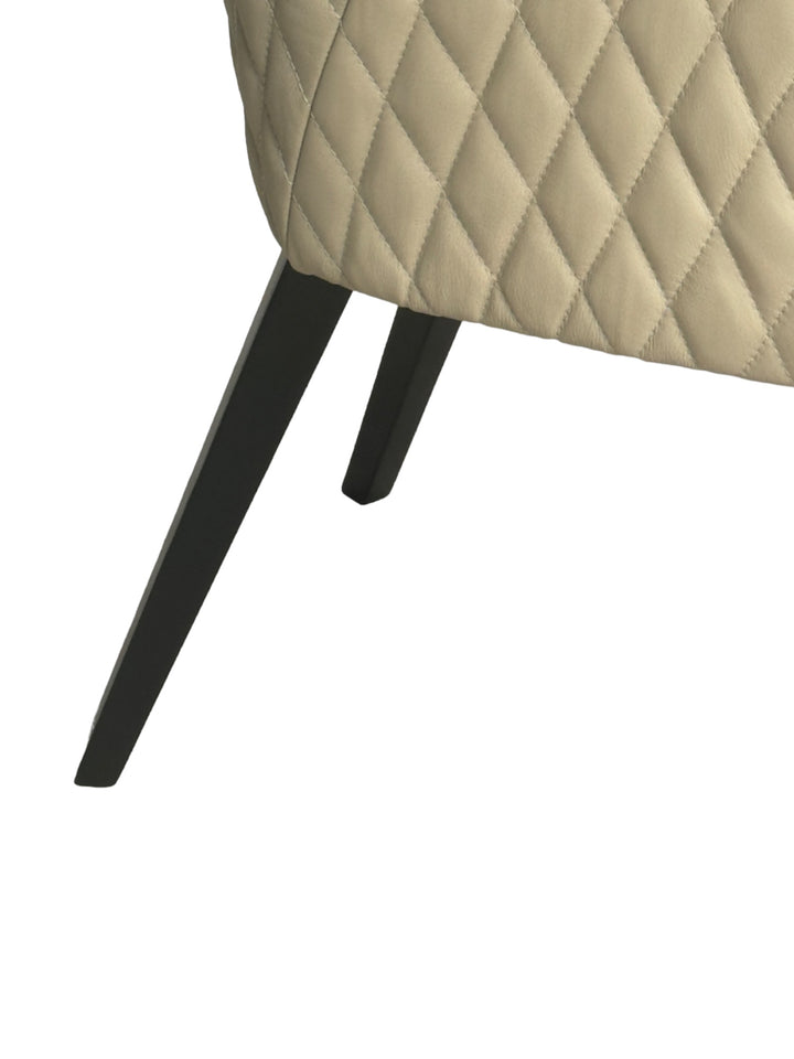 Yoshio Dining Chair Beige Leather - Future Classics Furniture