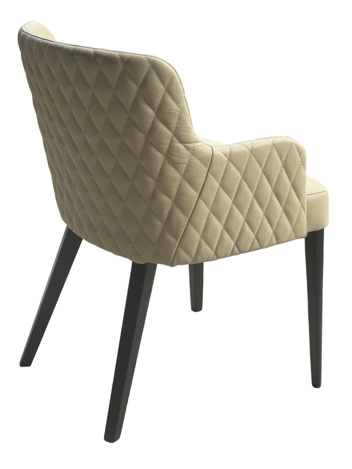 Yoshio Dining Chair Beige Leather - Future Classics Furniture