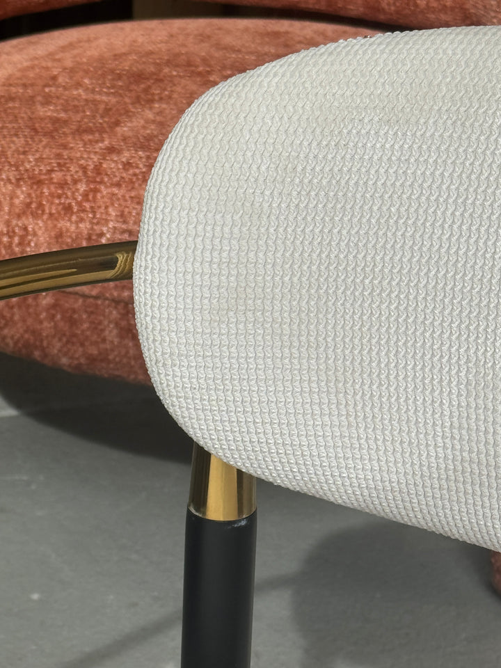 Rhodes Beige Fabric Dining Chair - Future Classics Furniture