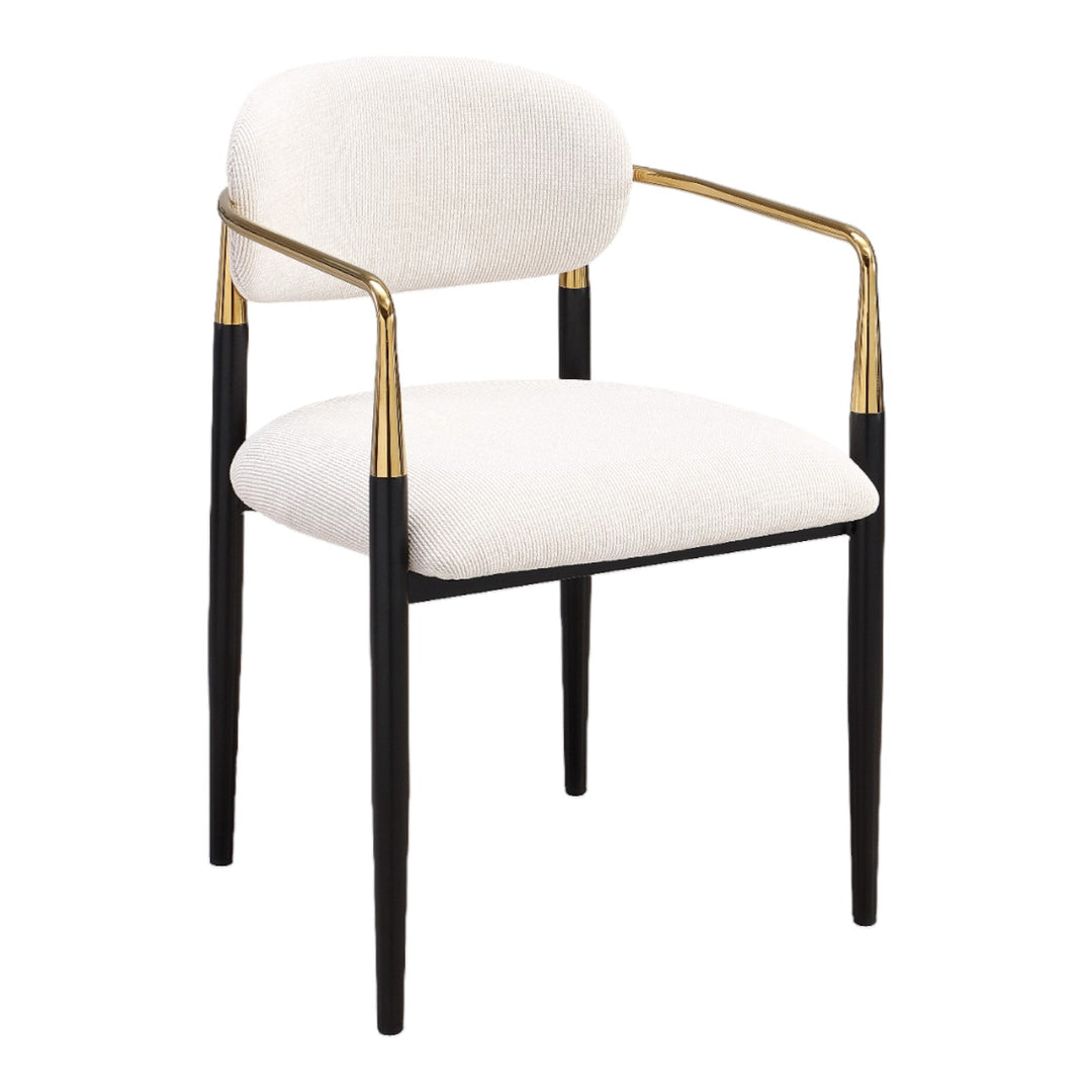 Rhodes Beige Fabric Dining Chair - Future Classics Furniture