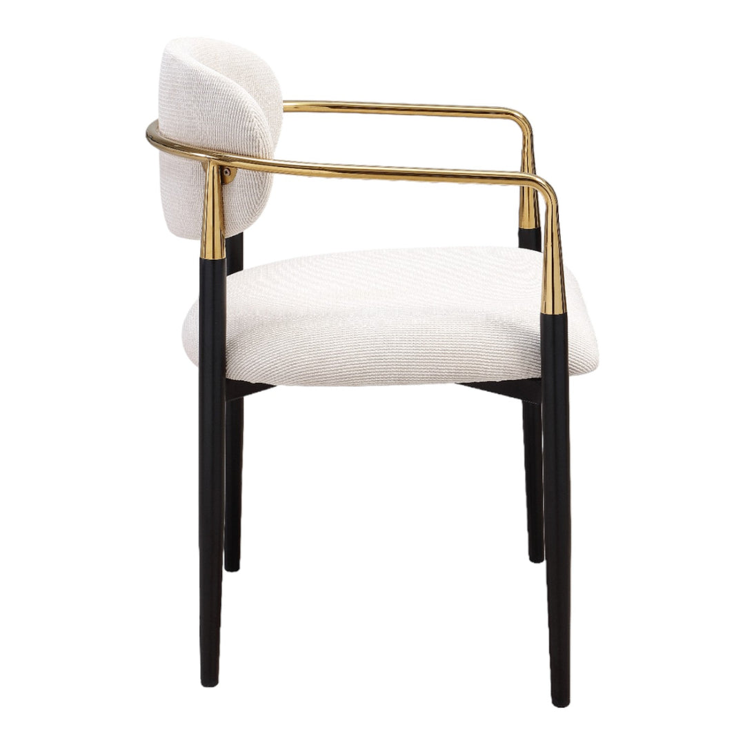 Rhodes Beige Fabric Dining Chair - Future Classics Furniture