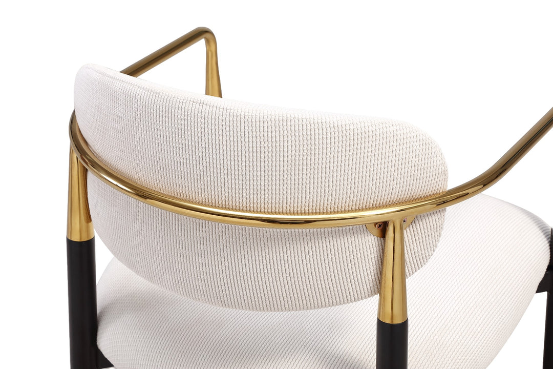 Rhodes Beige Fabric Dining Chair - Future Classics Furniture
