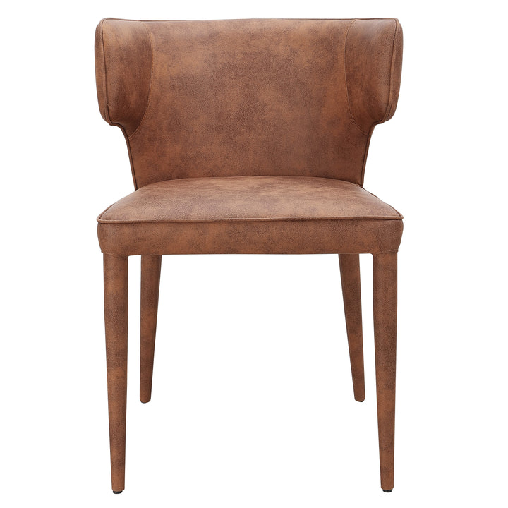 Portofino Dining Chair Tan Leather Look - Future Classics Furniture