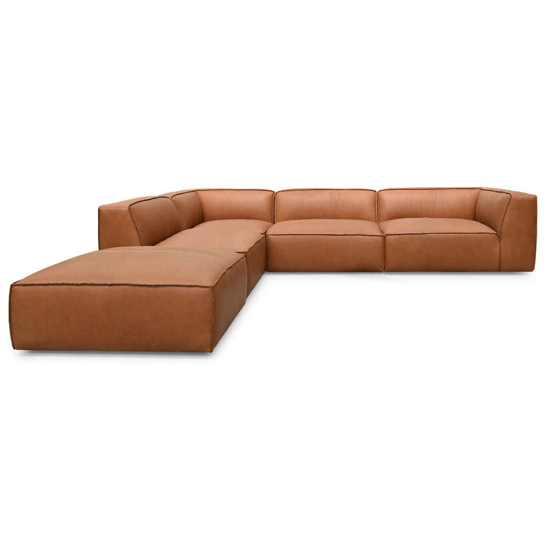 Broyhill Modular Sofa Tan Leather - Future Classics Furniture