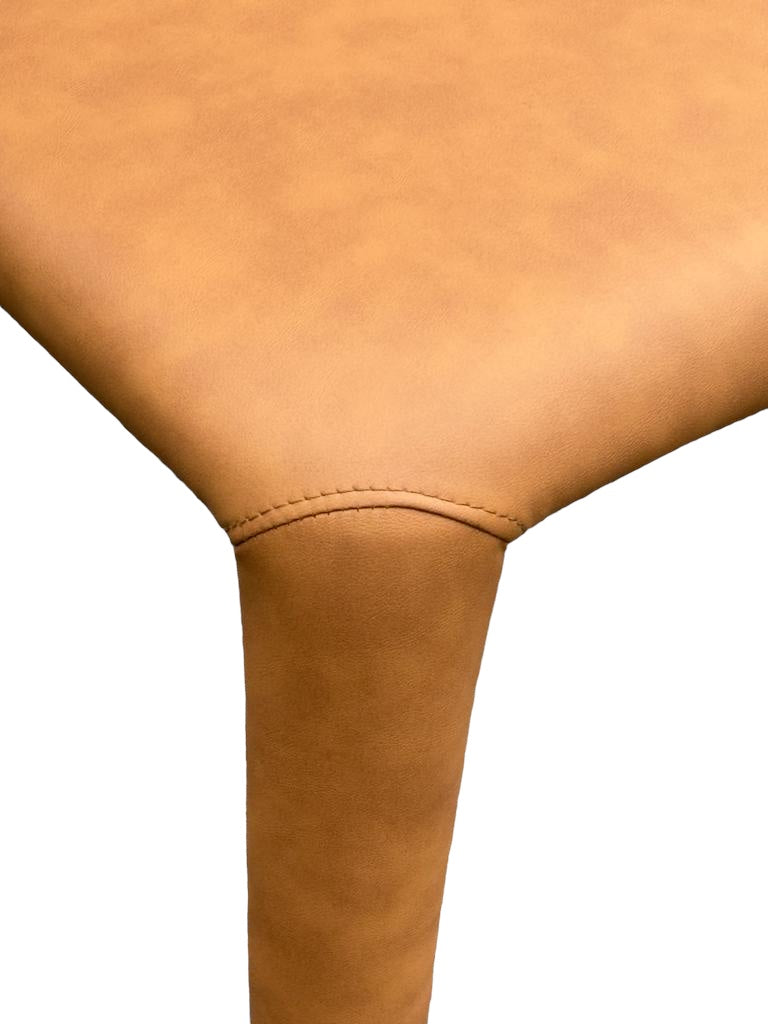 Romano Dining Chair Tan Leather Look - Future Classics Furniture