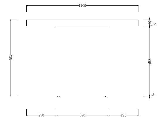 Triomphe Dining Table Walnut - 2.4m