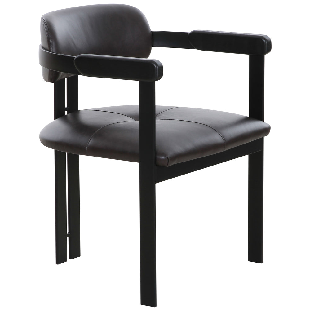 Galileo Black Leather Dining Chair - Future Classics Furniture