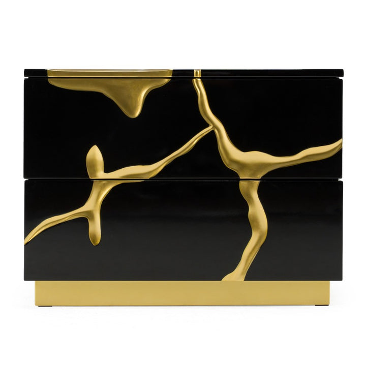 Yassica Bedside Table Black - Future Classics Furniture