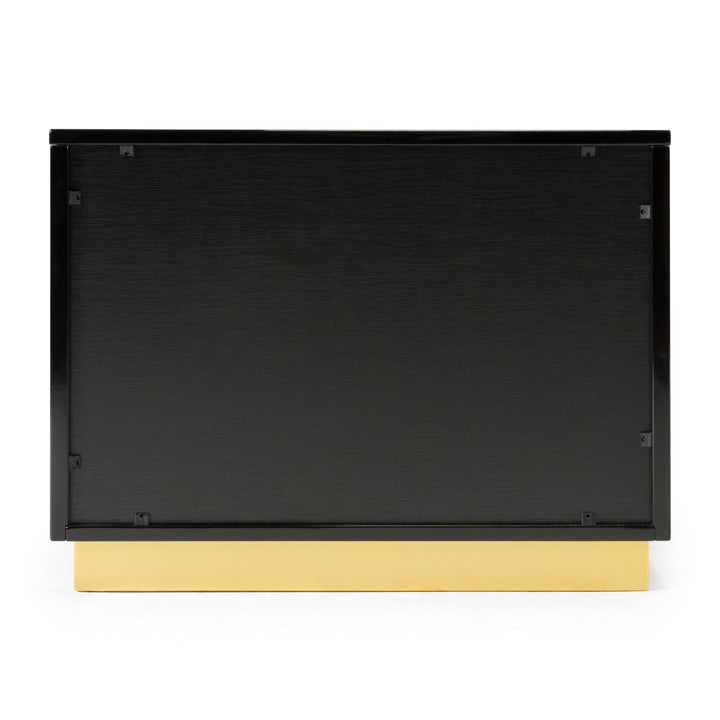 Yassica Bedside Table Black - Future Classics Furniture