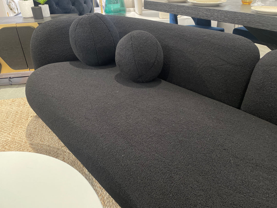 Brunello 3 Seater Black - Future Classics Furniture