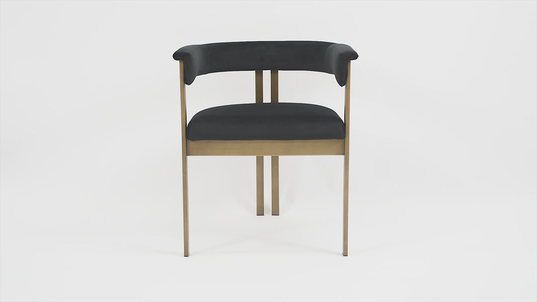 Sheikh Dining Chair Black Velvet