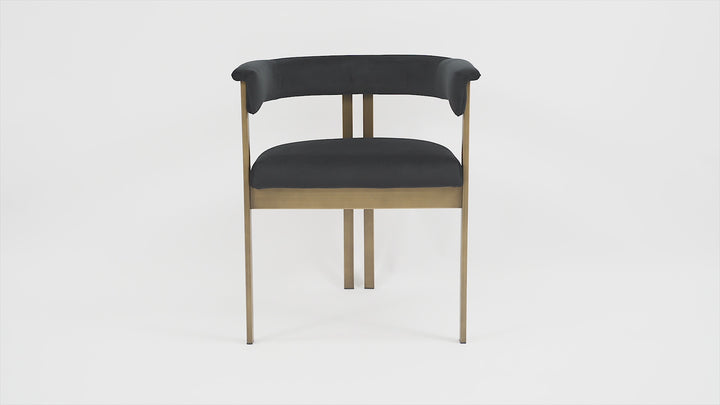 Sheikh Dining Chair Black Velvet