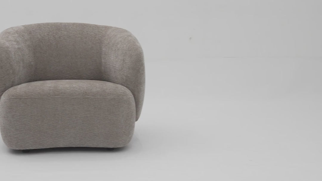 Puffy Chair Textured Mushroom