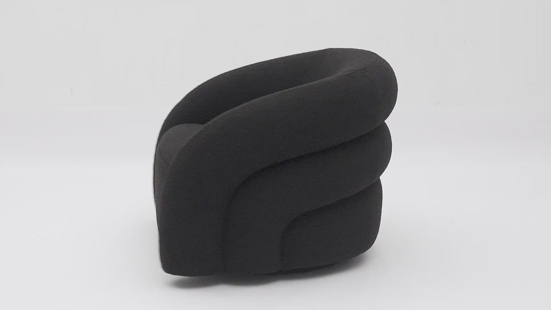 Ventosa Swivel Chair Black