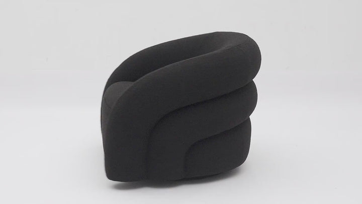 Ventosa Swivel Chair Black