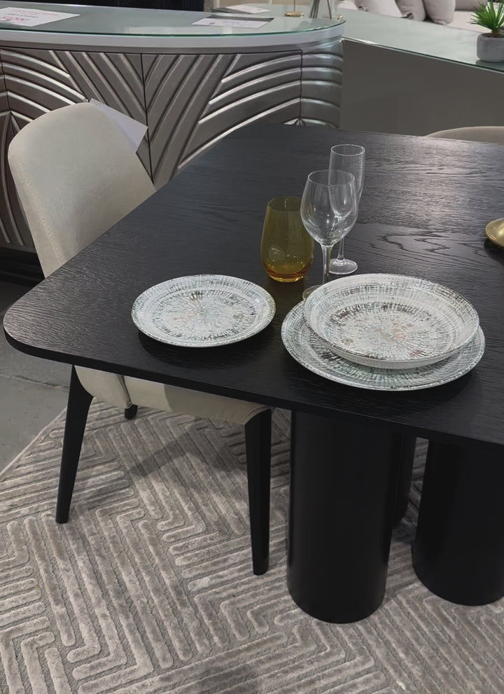 Trio Dining Table Black - 2.4m