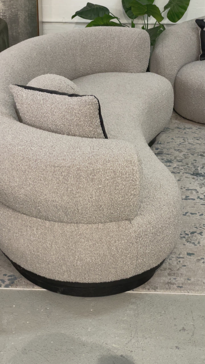 Neptune Sofa Grey Boucle