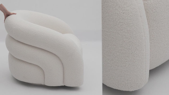 Ventosa Swivel Chair White