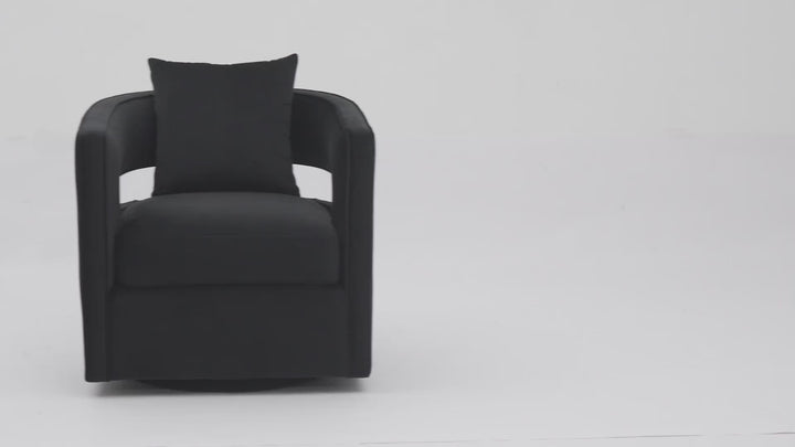 Rhonda Swivel Chair Black