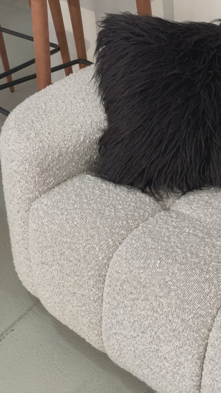 Adriano Corner Sofa Light Grey Boucle
