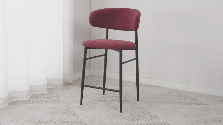 Valentina Bar Stool Plum