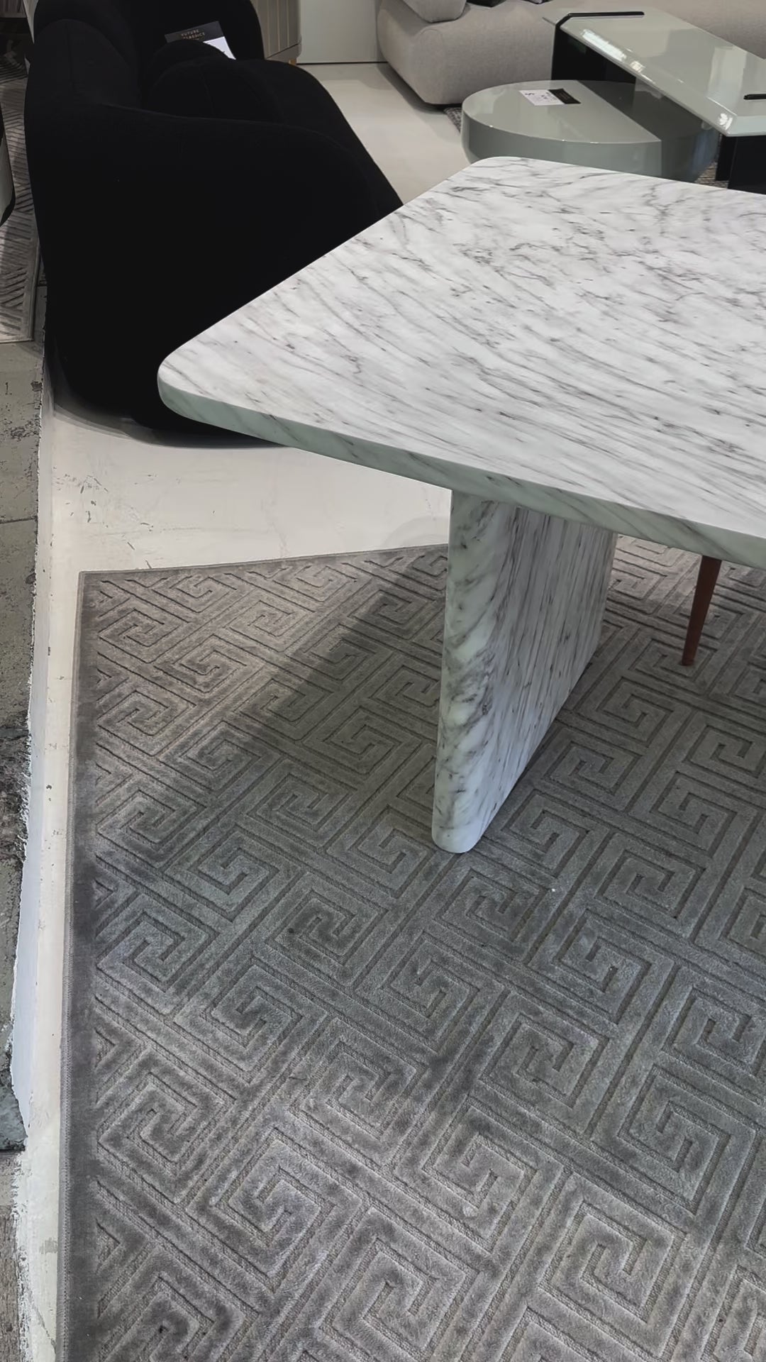 Cigale Dining Table Marble Finish - 2.25m