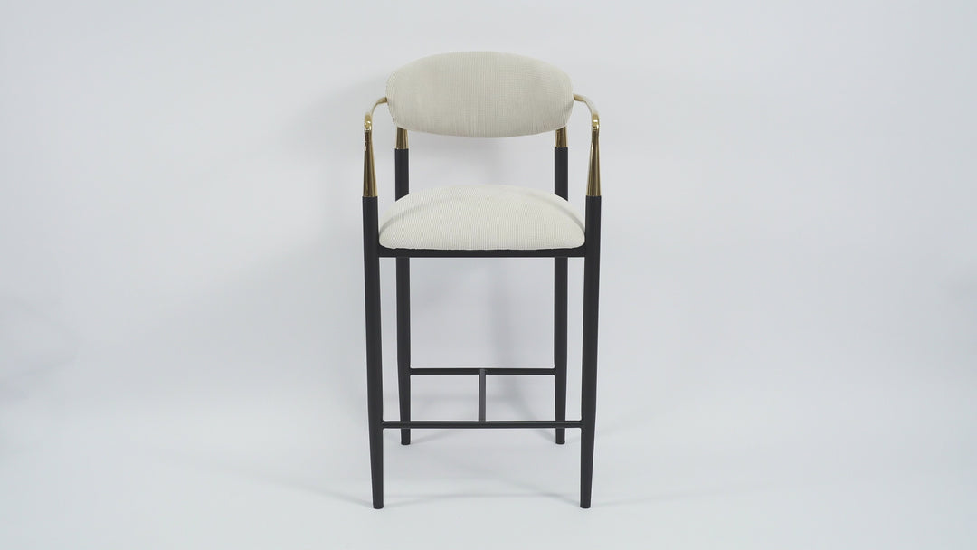 Rhodes Bar Stool Beige Fabric