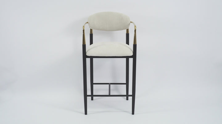 Rhodes Bar Stool Beige Fabric