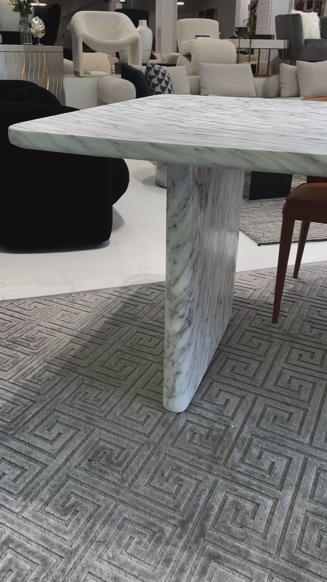 Cigale Dining Table Marble Finish - 2.25m