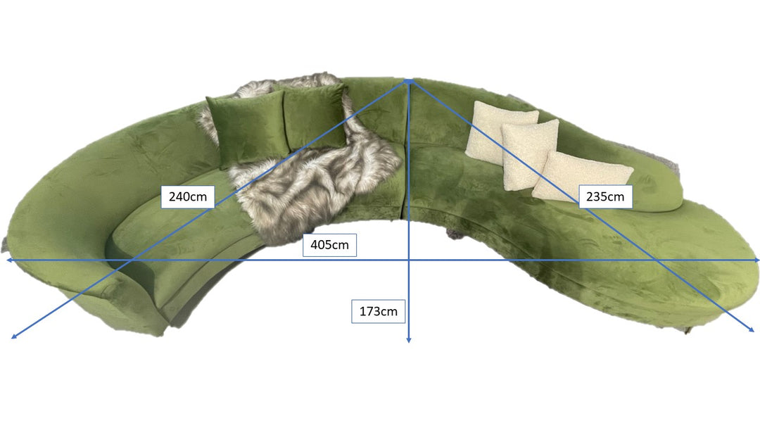 Verde Corner Sofa Black - Future Classics Furniture