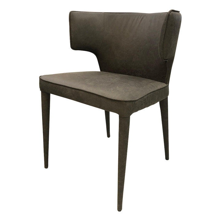 Portofino Dining Chair Mottled Grey Leather Look - Future Classics Furniture