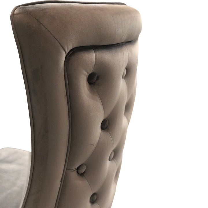 Versailles Chair Grey Gold Legs - Future Classics Furniture