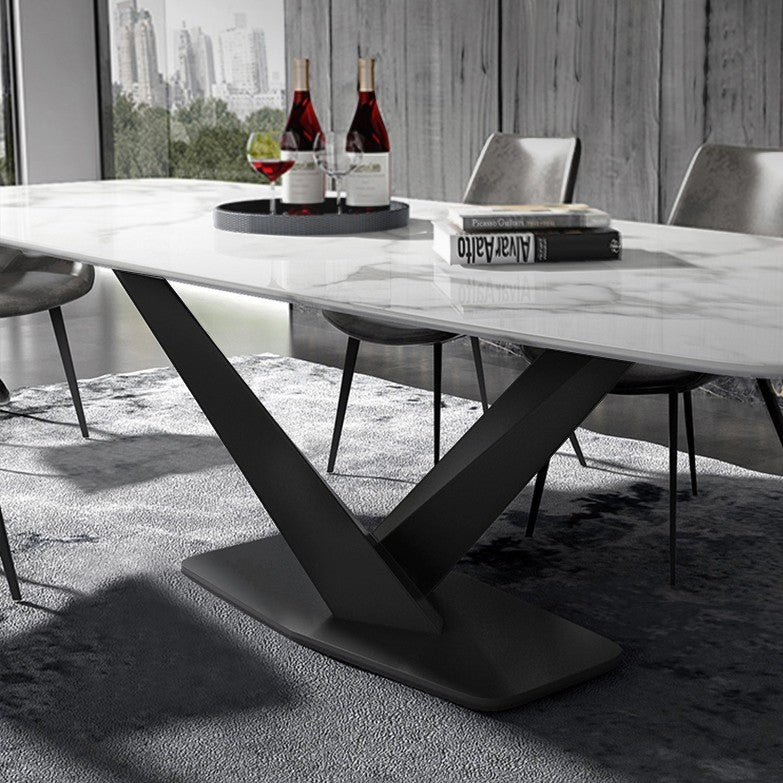 Voltaire Dining Table Black Base - Future Classics Furniture