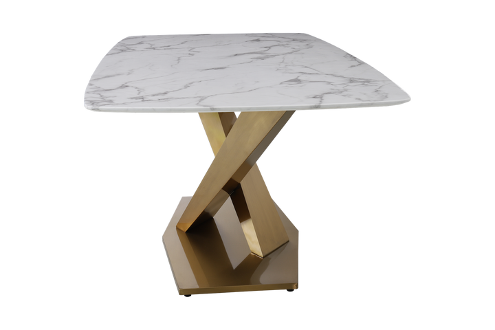 Voltaire Dining Table Gold Base - Future Classics Furniture