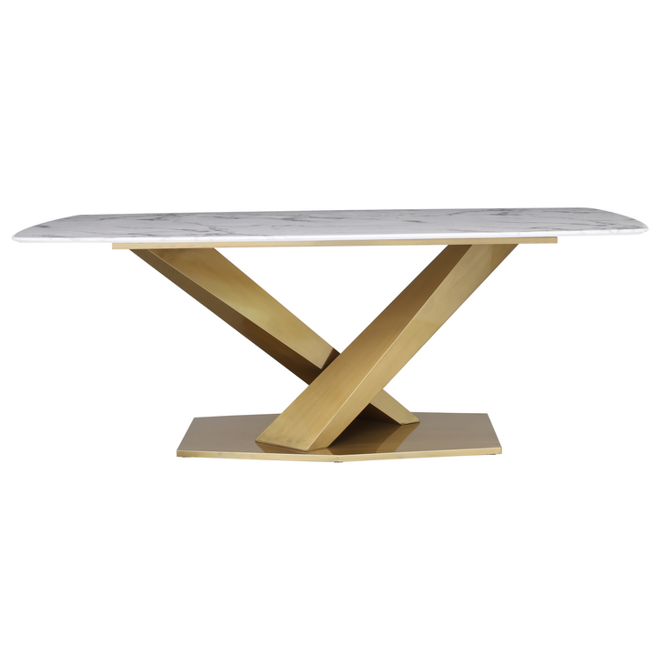 Voltaire Dining Table Gold Base - Future Classics Furniture