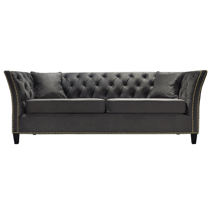 Balboa 3 Seater Sofa Dark Grey Velvet - Future Classics Furniture
